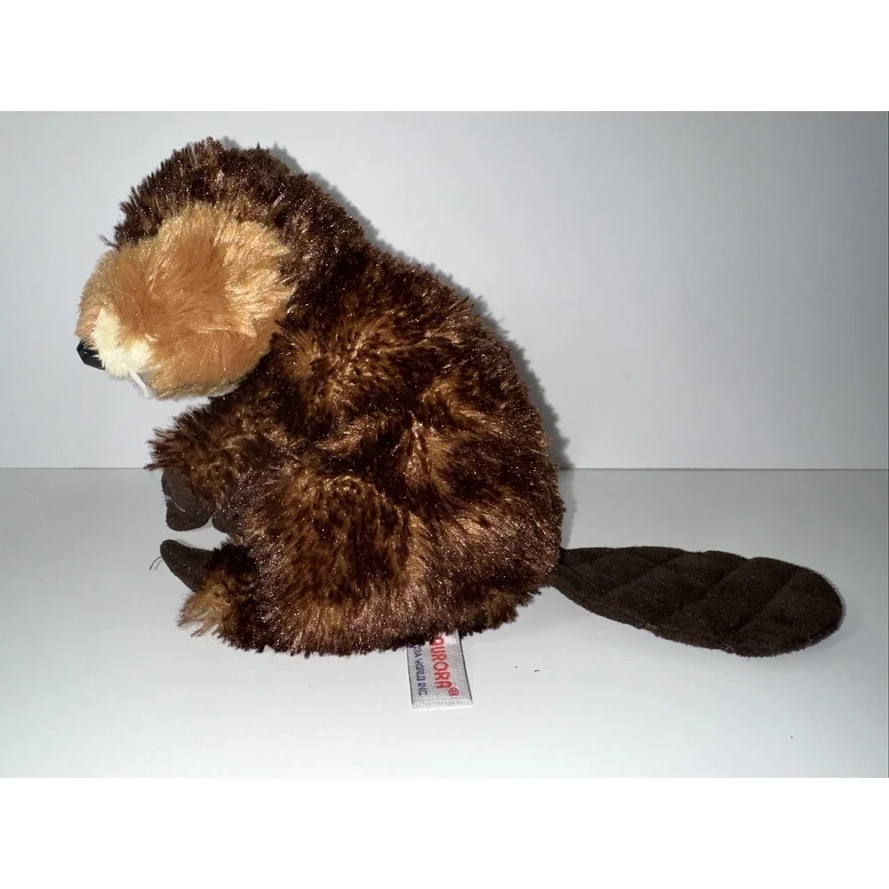 Set Of‎ 2 - Aurora Flopsies Collection BEAVER Soft & Cuddly Plush Stuffed Animal